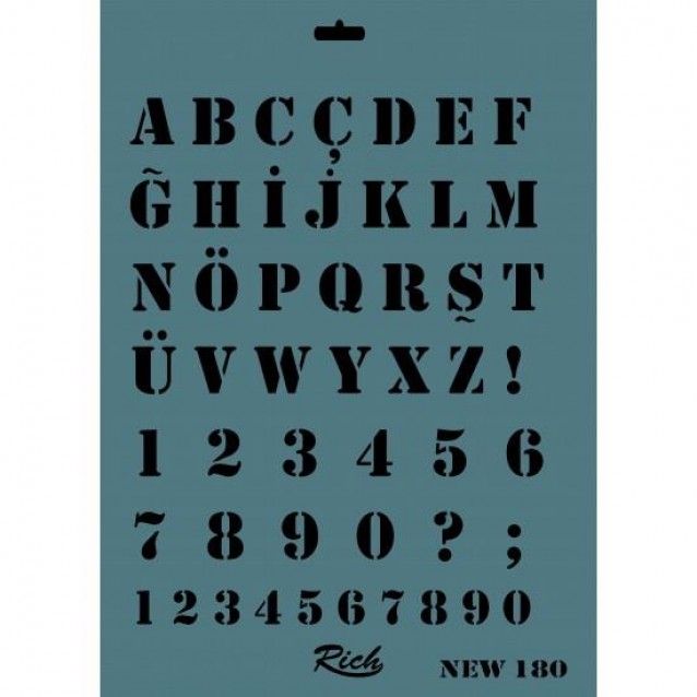 Rich Stencil 25x35cm 180