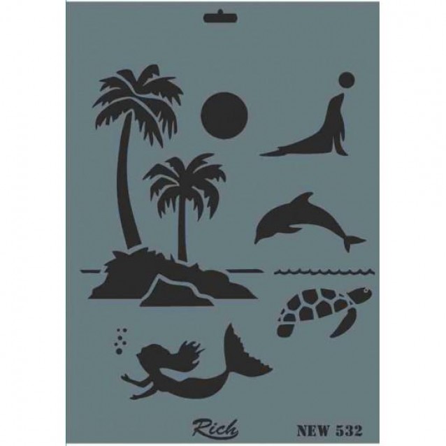 Rich Stencil 25x35cm 532