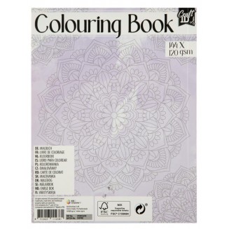 Craft ID Anti-Stress Colouring Book 20,5x15,7 144 σελίδες 120gr Mandala