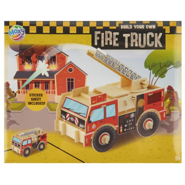 Moxy Κατασκευάστε 3D Ξύλινο Πυροσβεστικό