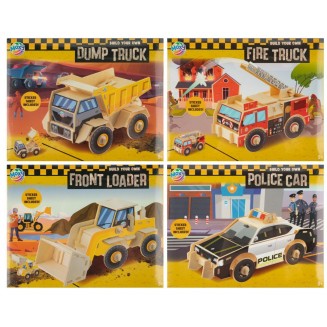 Moxy Κατασκευάστε 3D Ξύλινο Πυροσβεστικό