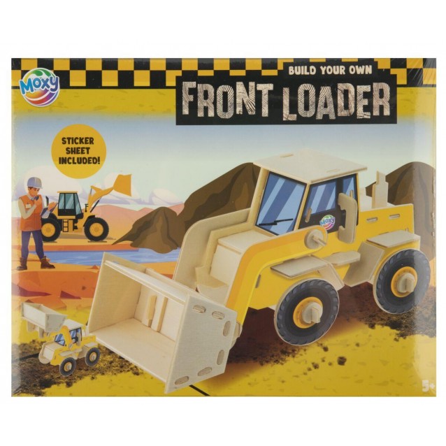 Moxy Κατασκευάστε 3D Ξύλινο Μπουλντόζα