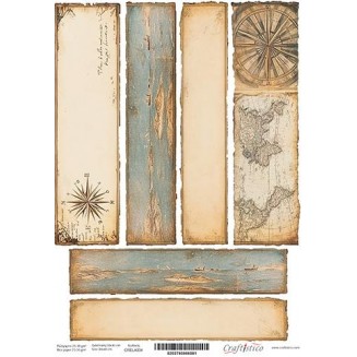 Craftistico Ριζόχαρτο Decoupage 30x40cm Λαμπάδας Ναυτικό