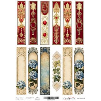 Craftistico Ριζόχαρτο Decoupage 30x40cm Λαμπάδας Vintage Μοτίβο