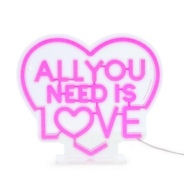 Legami Valentine Φωτεινή Πινακίδα LED με Εφέ Νέον It’s a Sign All You Need Is Love