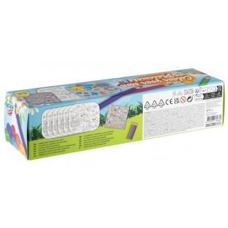 Moxy Διακοσμήστε 6 Σουβέρ με Ξυλομπογιές & Αυτοκόλλητα