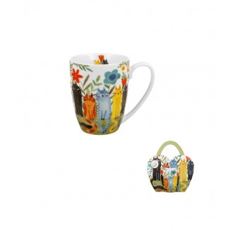 Πορσελάνινη Κούπα Cats World 360ml Garden Felines