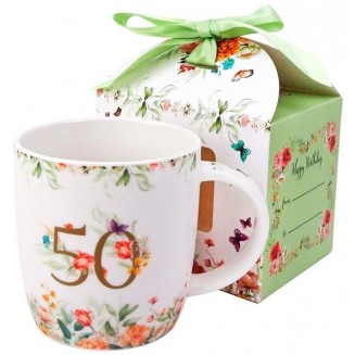 Πορσελάνινη Κούπα Γενεθλίων 400ml 50