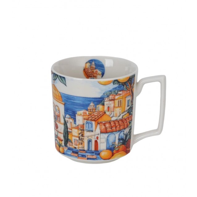 Πορσελάνινη Κούπα Modern 450ml Mediterranean