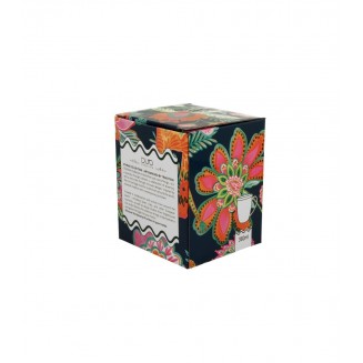 Πορσελάνινη Κούπα Ethnic 360ml με Καπάκι & Φίλτρο Τσαγιού Ankur Blue