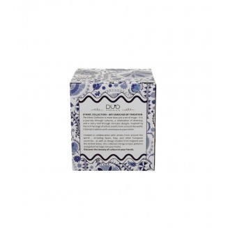 Πορσελάνινη Κούπα Ethnic 360ml με Καπάκι & Φίλτρο Τσαγιού Naresh Blue