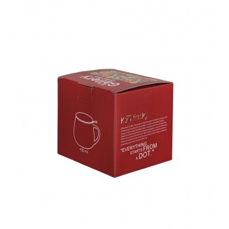 Πορσελάνινη Κούπα Barrel 430ml με Καπάκι & Φίλτρο Τσαγιού Squares with Circles Wassily Kandinsky