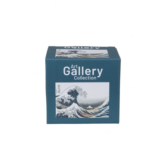 Πορσελάνινη Κούπα Barrel 430ml με Καπάκι & Φίλτρο Τσαγιού The Great Wave Katsushika Hokusai