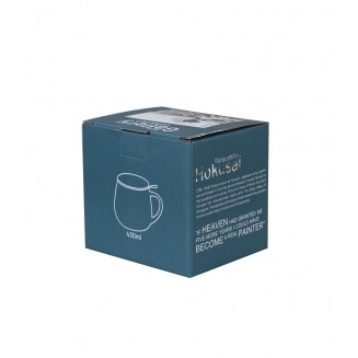 Πορσελάνινη Κούπα Barrel 430ml με Καπάκι & Φίλτρο Τσαγιού The Great Wave Katsushika Hokusai