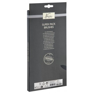 Nassau Super Pack 24 Συνθετικά Πινέλα & Σπάτουλα