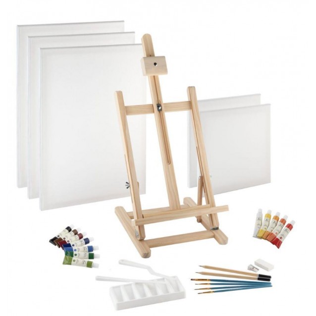 Nassau Premium Acrylic Art Set 28 τεμαχίων & Καβαλέτο