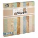 Craft ID 100 Χαρτιά Scrapbooking 20x20cm Καφέ