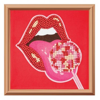 Craft ID Diamond Painting σε Ξύλινη Κορνίζα 15x15cm Tongue