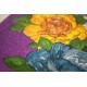 Craft ID Τελάρο 30x30cm Glitter Καμβάς με Τυπωμένο Σχέδιο Λουλούδι
