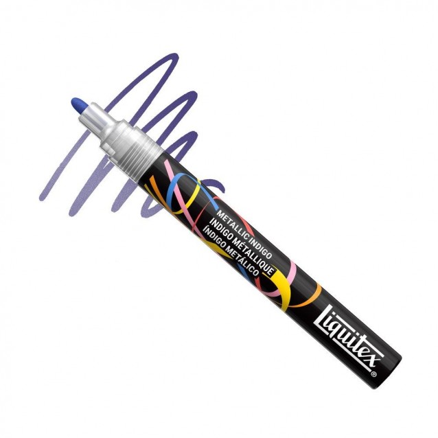 Liquitex Ακρυλικός Μαρκαδόρος 2mm Metallic Indigo