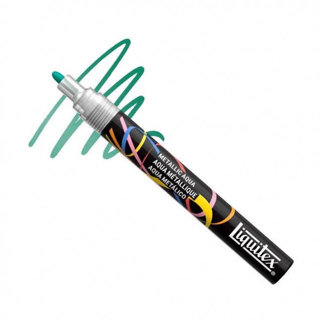 Liquitex Ακρυλικός Μαρκαδόρος 2mm Metallic Aqua