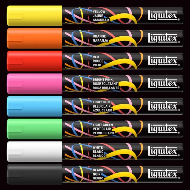 Liquitex Κασετίνα με 8 Ακρυλικούς Μαρκαδόρους 2mm Essential