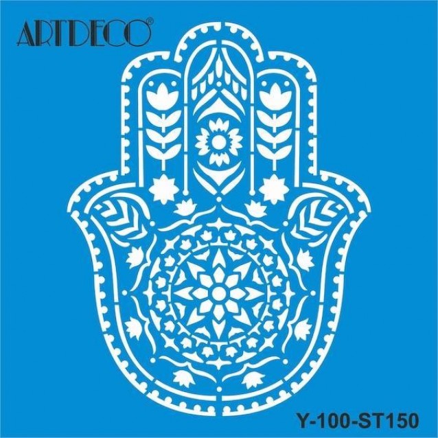 Artdeco Stencil 30x30cm Hand 150
