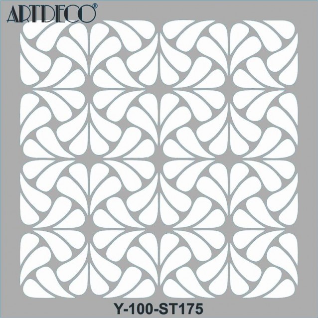 Artdeco Stencil 30x30cm Geometric pattern 175