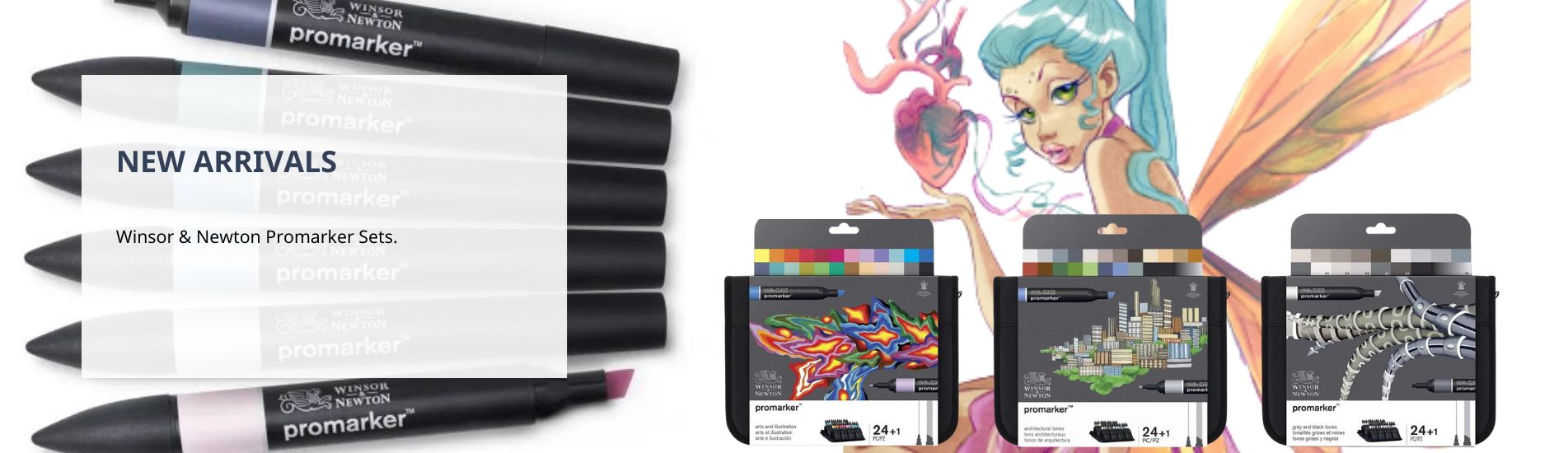 New arrivals Winsor & Newton Promarker Sets