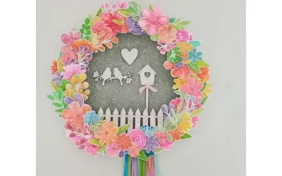 DIY Έμπνευση από τη φύση: Δημιουργήστε ένα φωτεινό ανοιξιάτικο στεφάνι