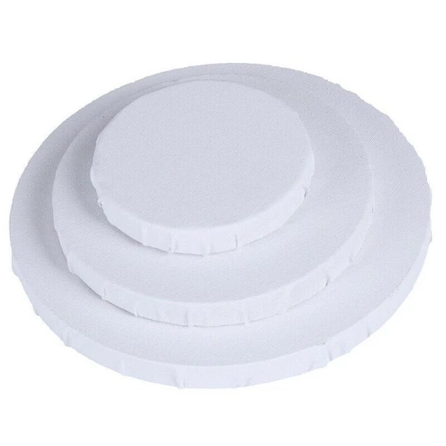 Buonarroti Τελάρο Ζωγραφικής Στρογγυλό 20cm με βαμβακερό καμβά FSC