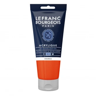 Lefranc & Bourgeois 80ml Fine Acrylic 201 Orange Serie 1