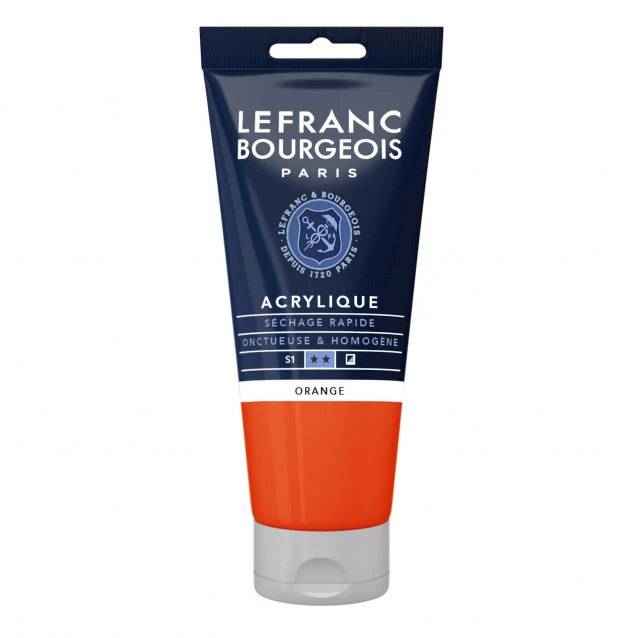 Lefranc & Bourgeois 80ml Fine Acrylic 201 Orange Serie 1