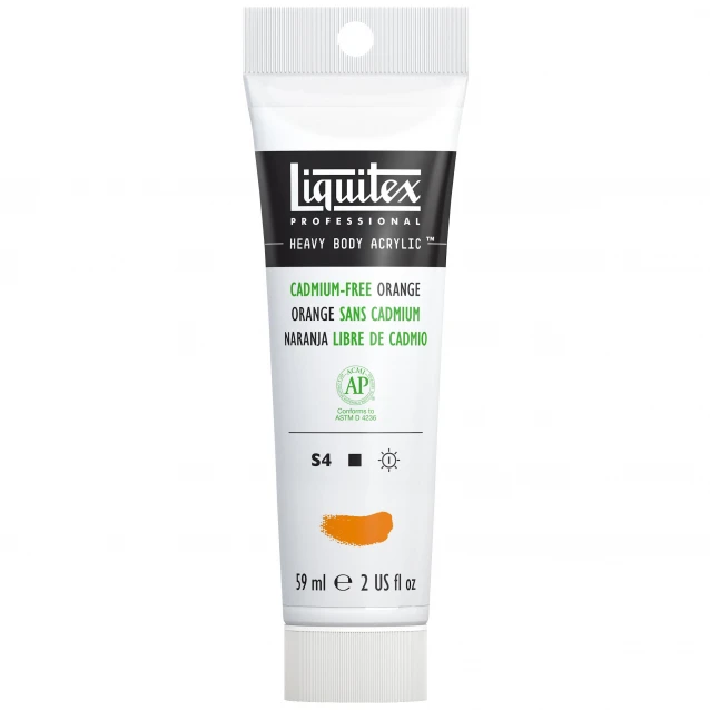 Liquitex Professional 59ml Heavy Body Acrylics 892 Cadmium-Free Orange Series 4