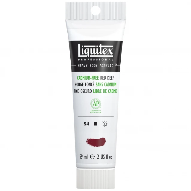 Liquitex Professional 59ml Heavy Body Acrylics 895 Cadmium-Free Red Deep Series 4