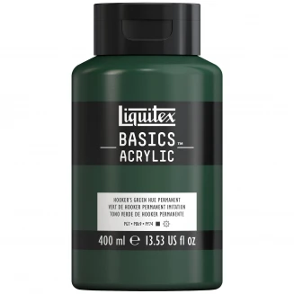 Liquitex Basics 400ml Acrylic 224 Hooker’s Green Hue Permanent Series 1