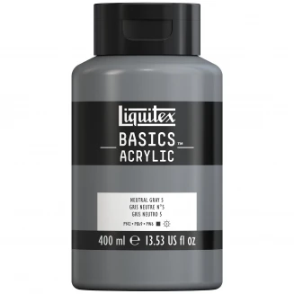Liquitex Basics 400ml Acrylic 599 Neutral Gray 5 Series 1