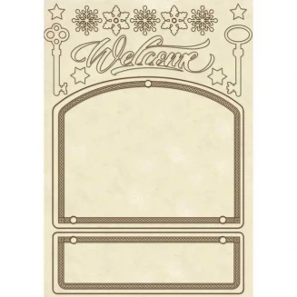 Stamperia Ξύλινο Σχήμα A5 (14,8Χ21cm) Door Decoration