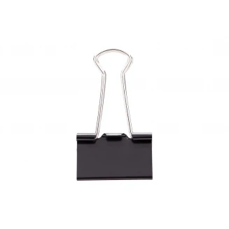 Κουτί με 12 Πιάστρες Χαρτιών (Binder Clips) 19mm