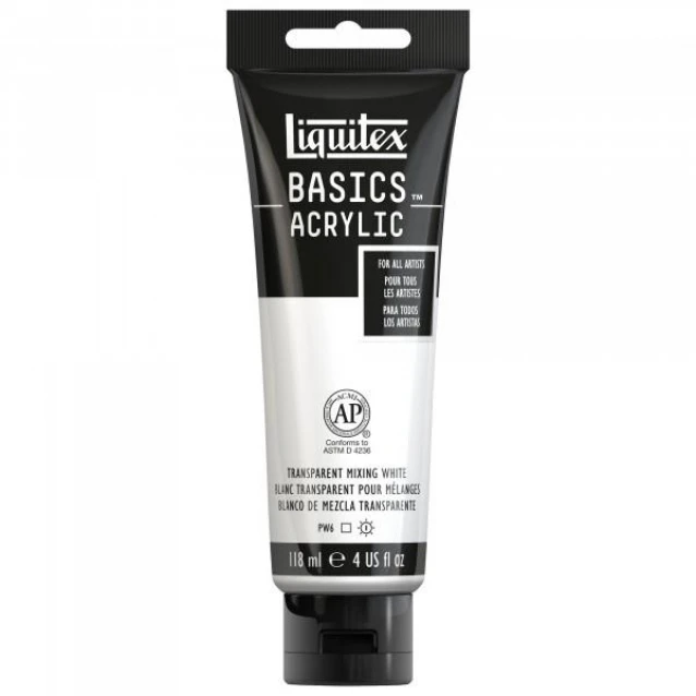 Liquitex Basics 118ml Acrylic 430 Transparent Mixing White Series 1