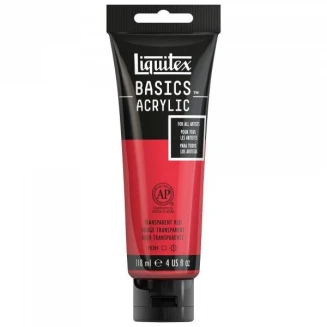 Liquitex Basics 118ml Acrylic 047 Transparent Red Series 1