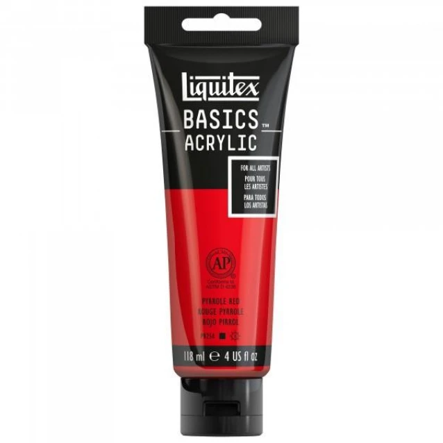 Liquitex Basics 118ml Acrylic 321 Pyrrole Red Series 1