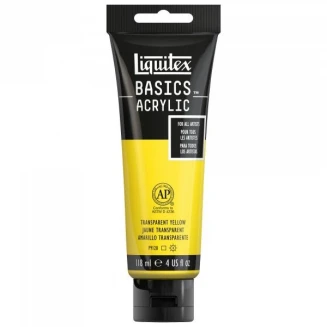 Liquitex Basics 118ml Acrylic 045 Transparent Yellow Series 1