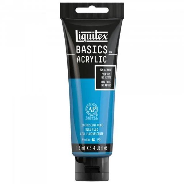 Liquitex Basics 118ml Acrylic 984 Fluorescent Blue Series 2