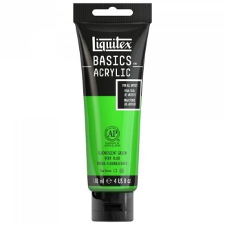 Liquitex Basics 118ml Acrylic 985 Fluorescent Green Series 2