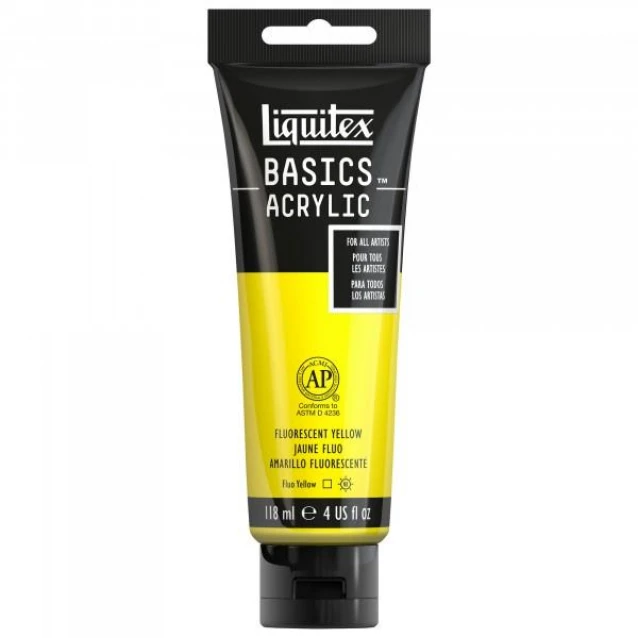 Liquitex Basics 118ml Acrylic 981 Fluorescent Yellow Series 2