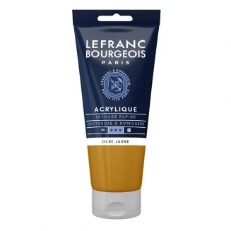 Lefranc & Bourgeois 80ml Fine Acrylic 302 Yellow Ochre Serie 1