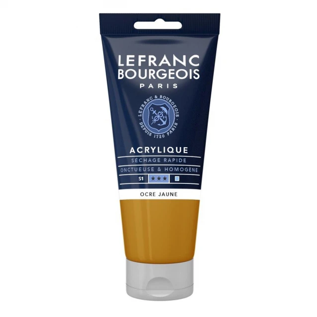 Lefranc & Bourgeois 80ml Fine Acrylic 302 Yellow Ochre Serie 1