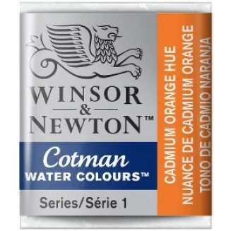 Winsor & Newton Half Pan Ακουαρέλας Cotman 090 Cadmium Orange Hue Series 1