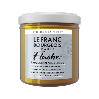 Lefranc & Bourgeois 125ml Flashe Acrylic 730 Stil De Grain Green Series 1